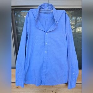 J. Crew The Offshore Performance Shirt Sz Small Blue And White Plaid